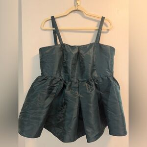 Mare Mare green peplum top size XL NWT